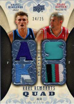 kirilenko battier 08-09 ud premier patch