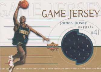 james posey 99-00 Upper Deck game jersey 