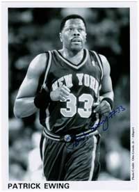 Patrick Ewing サイン入りフォト