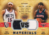 09-10 UD Jersey vince carter / josh smith