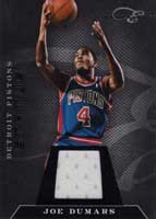 10-11 Panini Elite Black Box Status Memorabilia Joe Dumars /99