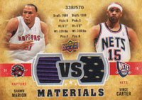 09-10 UD Jersey shawn marion / vince carter