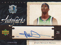 07-08 UD Artifacts  Auto Pops Mensah-Bonsu