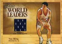 03-04 Fleer Flair World Leaders Jersey Yao Ming