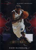 10-11 Panini Elite Black Box Crusades Memorabilia Zach Randolph /99